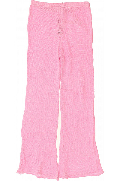 boohoo Růžové pletené široké kalhoty volnočasové Velikost EU XL | boohoo | obrázek 3