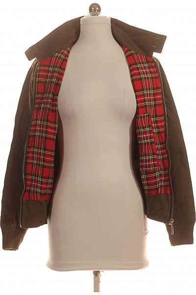 Dámská bavlněná bunda bomber khaki se zipem Vel. XS | Unimoda | obrázek 4