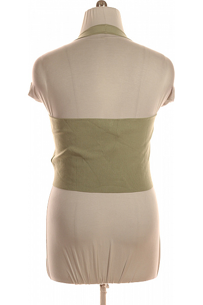 the drop Dámský khaki crop top s hranatým výstřihem bez rukávů Velikost XXL | the drop | obrázek 3
