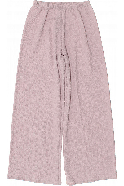 boohoo Růžové široké letní kalhoty s pružným pasem Velikost 34 | boohoo | obrázek 2