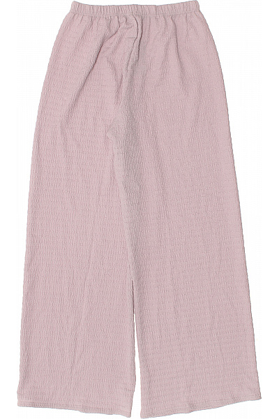 boohoo Růžové široké letní kalhoty s pružným pasem Velikost 34 | boohoo | obrázek 3