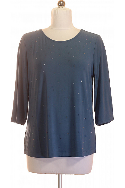 COUTURE LINE Dámská halenka s kamínky a 3/4 rukávem modrá Vel. 42 | COUTURE LINE | obrázek 2
