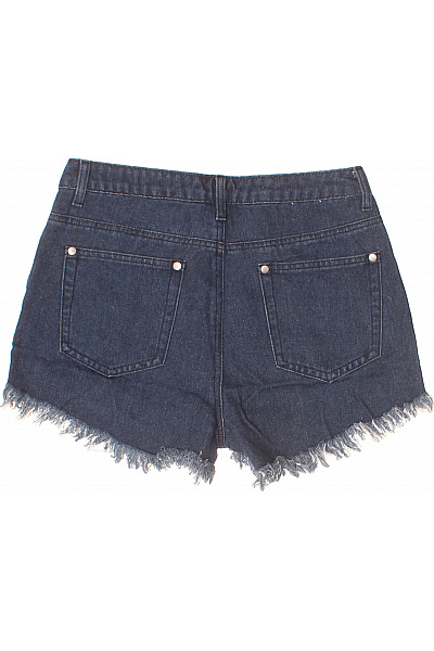 boohoo dámské modré džínové kraťasy mini s kapsami Vel. EU 38 | boohoo | obrázek 3