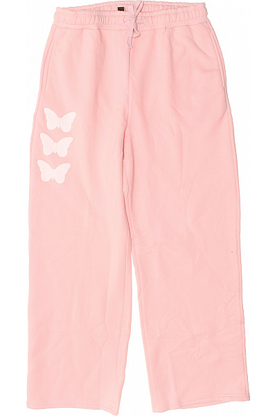 boohoo Růžové tepláky s potiskem široké | boohoo | obrázek 2