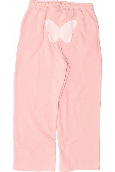 boohoo Růžové tepláky s potiskem široké | boohoo | obrázek 3