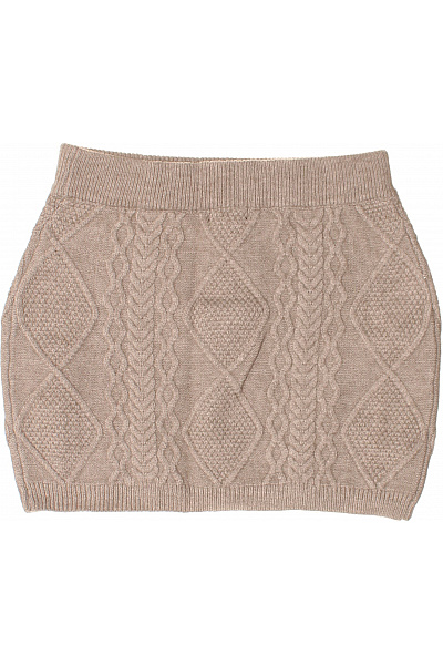 boohoo Béžová pletená mini sukně s copánkovým vzorem Vel. L | boohoo | obrázek 3