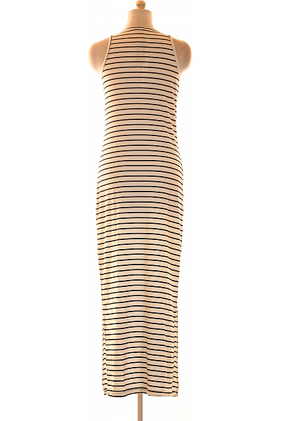 boohoo Černobílé pruhované maxi šaty bez rukávů Vel. EU 44 | boohoo | obrázek 2