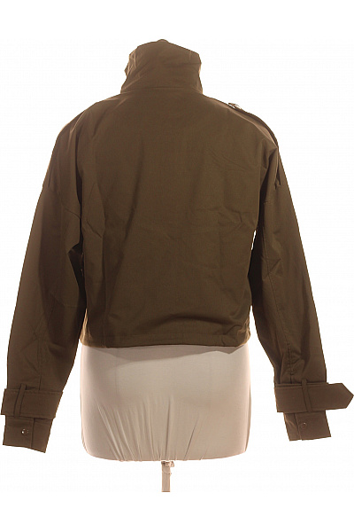 boohoo Dámská khaki vojenská bunda krátká | boohoo | obrázek 3