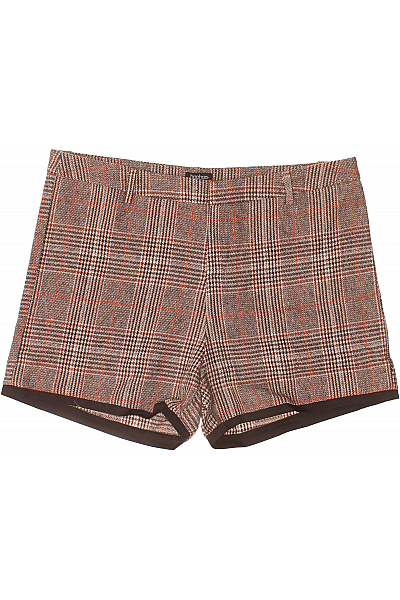 boohoo Hnědé kostkované mini kraťasy elegantní | boohoo | obrázek 2