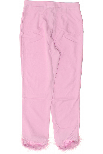 boohoo Dámské růžové kalhoty s peřím elegantní Velikost EU 42 | boohoo | obrázek 3