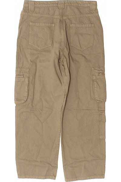 boohoo Khaki cargo kalhoty s kapsami volnočasové bavlněné Velikost EU 42 | boohoo | obrázek 3