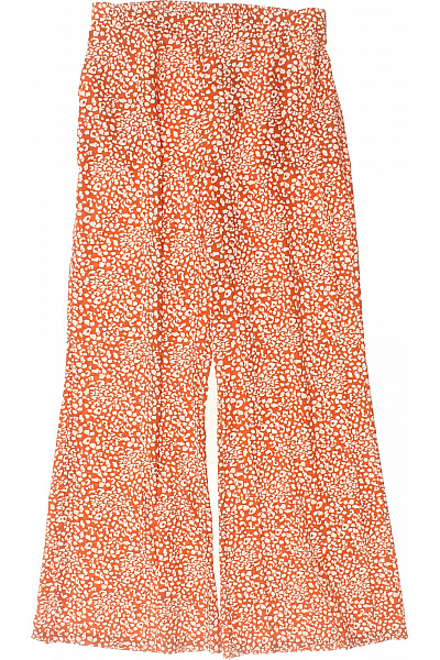 boohoo Dámské oranžové široké kalhoty s potiskem Velikost 44 | boohoo | obrázek 2