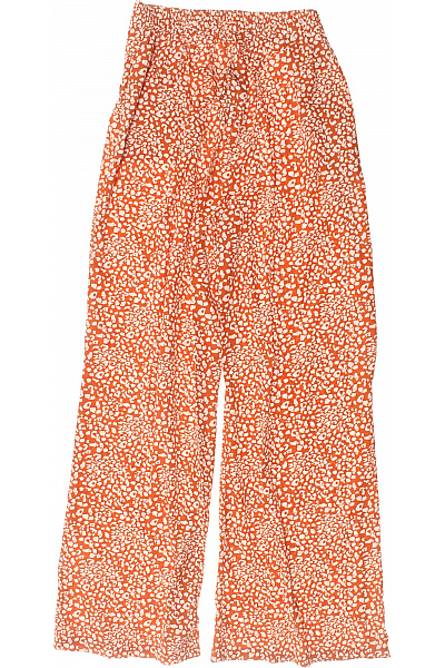 boohoo Dámské oranžové široké kalhoty s potiskem Velikost 44 | boohoo | obrázek 3