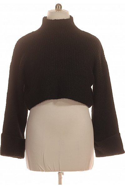 boohoo Černý crop pletený rolák Velikost 48 | boohoo | obrázek 2