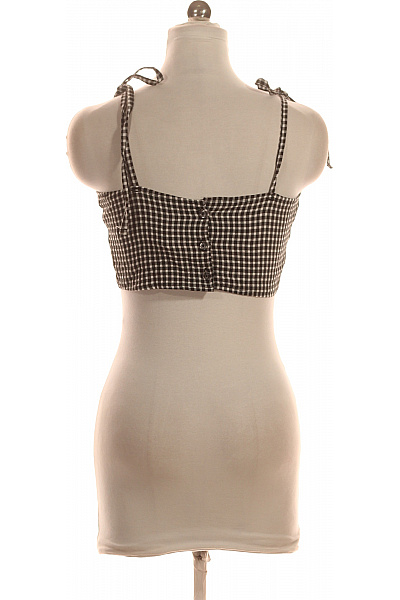 boohoo Dámské tričko bez rukávů kostkované crop top | boohoo | obrázek 5