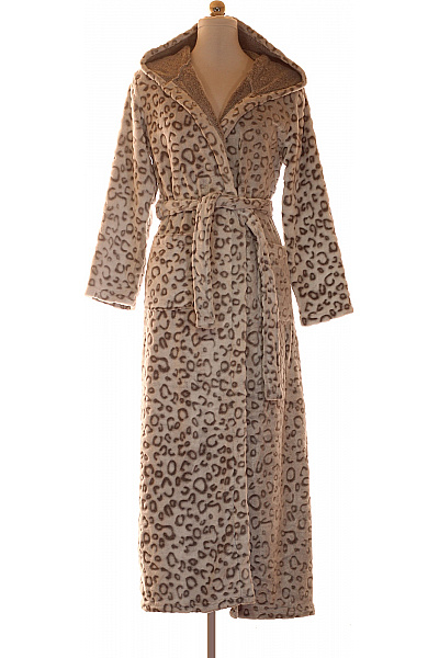 boohoo Dámský župan s kapucí leopardí vzor měkký | boohoo | obrázek 2