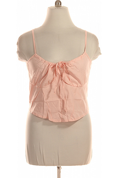 boohoo růžový top bez rukávů s mašlí crop Velikost 50 | boohoo | obrázek 2