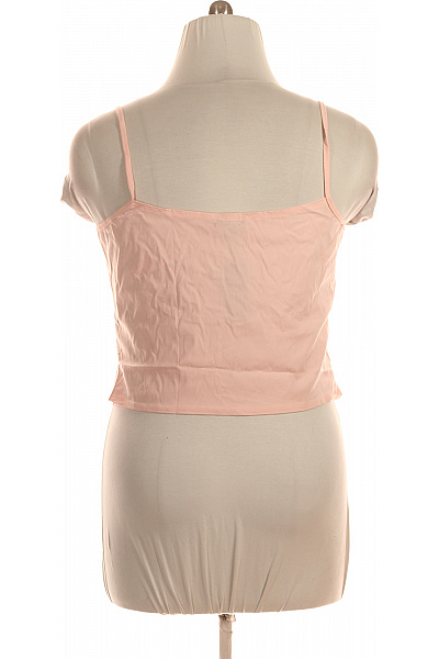 boohoo růžový top bez rukávů s mašlí crop Velikost 50 | boohoo | obrázek 3