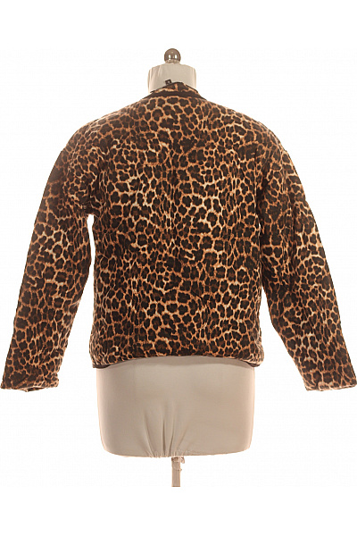 boohoo Dámský krátký prošívaný kabát leopardí vzor na zavazování Vel. 34 | boohoo | obrázek 3