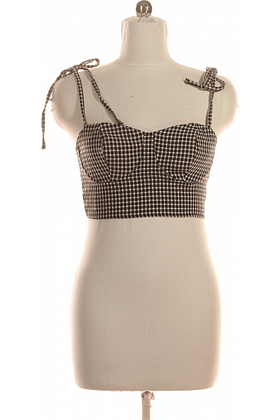 boohoo dámské kostkované tílko crop top bez rukávů Velikost EU 38 | boohoo | obrázek 2