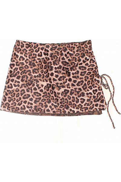 boohoo dámská leopardí mini sukně s potiskem a třásněmi | boohoo | obrázek 3