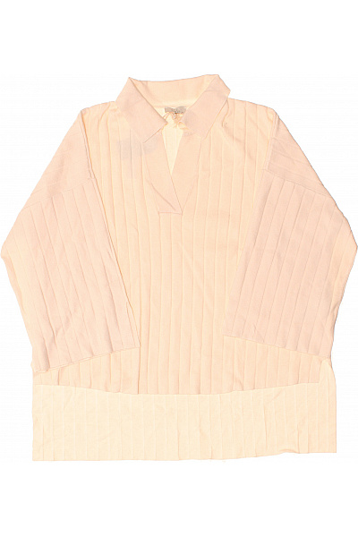 Béžový oversized komplet s košilí a širokými kalhotami Velikost 40 | Unimoda | obrázek 3