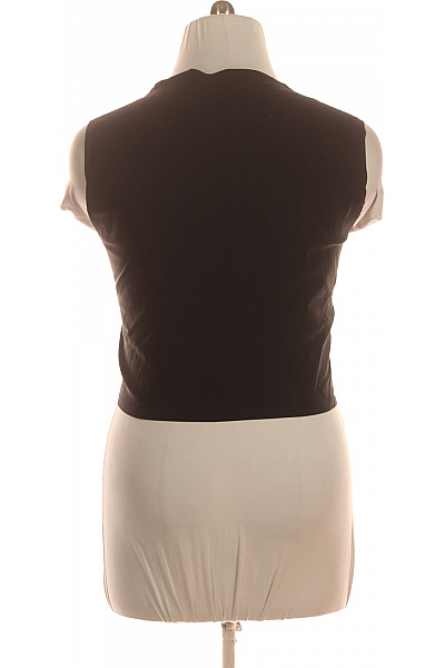 boohoo Černé dámské tílko s hlubokým výstřihem crop top Vel. EU 56 | boohoo | obrázek 3