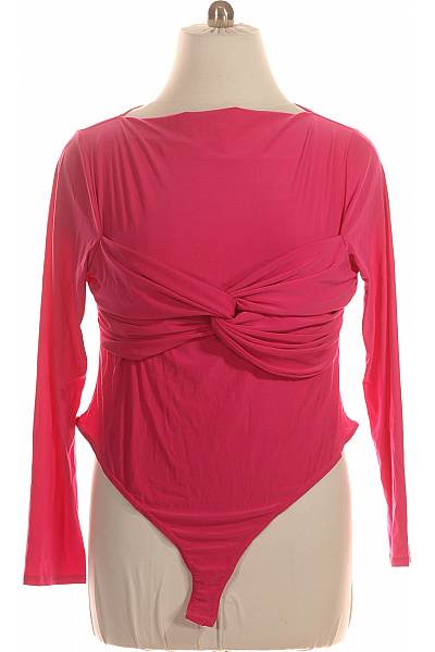 boohoo Dámské body s dlouhým rukávem a uzlem růžové Vel. 52 | boohoo | obrázek 2