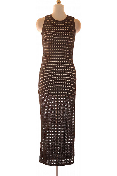 boohoo Hnědé pletené maxi šaty bez rukávů Vel. 38 | boohoo | obrázek 2