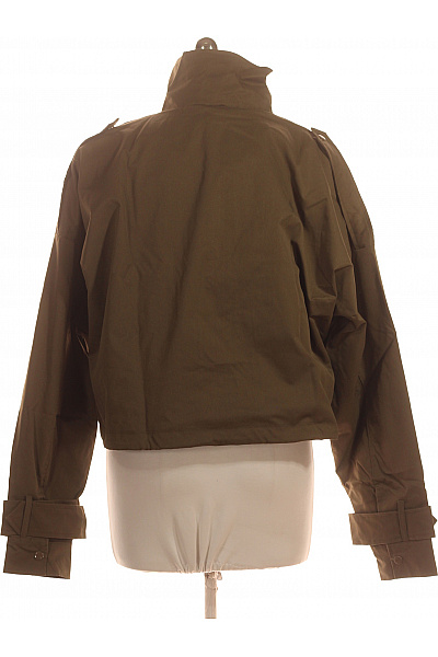 boohoo Dámská khaki vojenská bunda krátká Velikost 40 | boohoo | obrázek 3