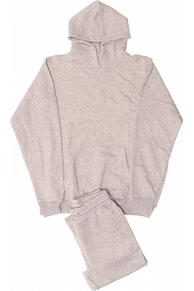 boohoo Dámský oversized komplet mikina a tepláky šedý | boohoo | obrázek 2