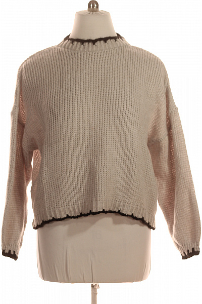 boohoo Béžový pletený crop pulovr se spadlými rameny Vel. L | boohoo | obrázek 2