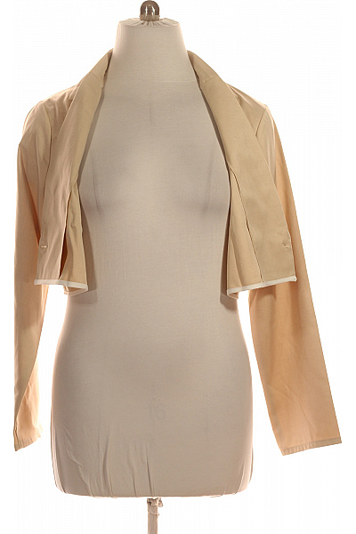 boohoo Béžové crop sako s jedním knoflíkem Velikost EU 46 | boohoo | obrázek 4