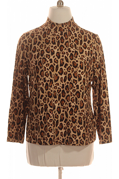 Dámská halenka s dlouhým rukávem a leopardím potiskem Vel. 48 | Unimoda | obrázek 2