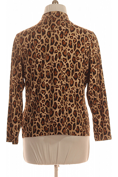 Dámská halenka s dlouhým rukávem a leopardím potiskem Vel. 48 | Unimoda | obrázek 3