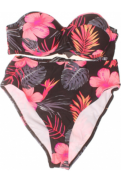 boohoo Dvoudílné plavky květinové s vysokým pasem Vel. 36 | boohoo | obrázek 2