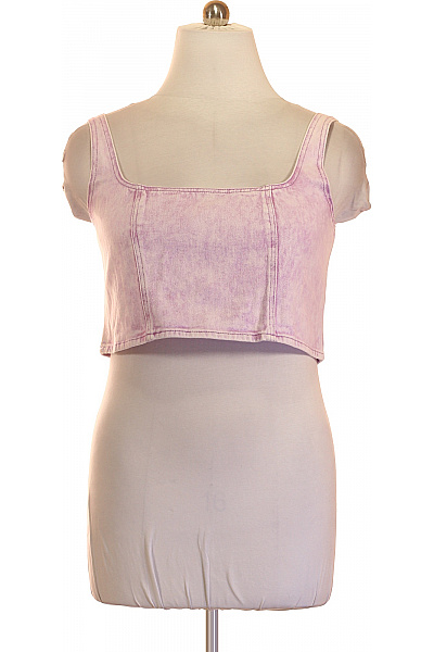 boohoo Fialový crop top bez rukávů s hranatým výstřihem Velikost 48 | boohoo | obrázek 2