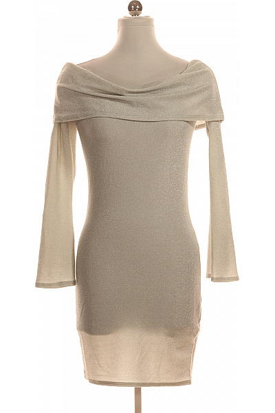 Boohoo šaty S Dlouhým Rukávem Třpytivé Elegantní Na Párty Vel. 40