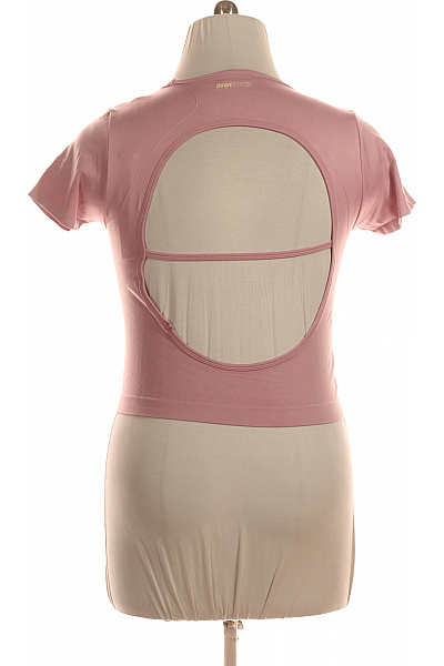 boohoo růžové tričko s krátkým rukávem crop top basic Vel. 52 | boohoo | obrázek 3