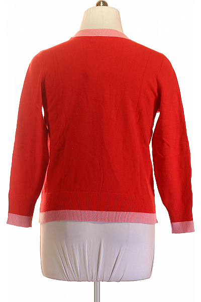 Jana Ina Červený pletený kardigan do véčka na knoflíky Velikost 44 | Jana Ina | obrázek 3