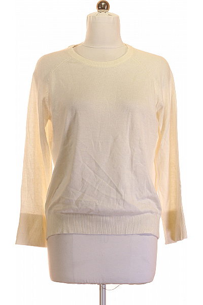 Belinda Gold Bílý dámský pletený pulovr basic Vel. 46 | Belinda Gold | obrázek 2