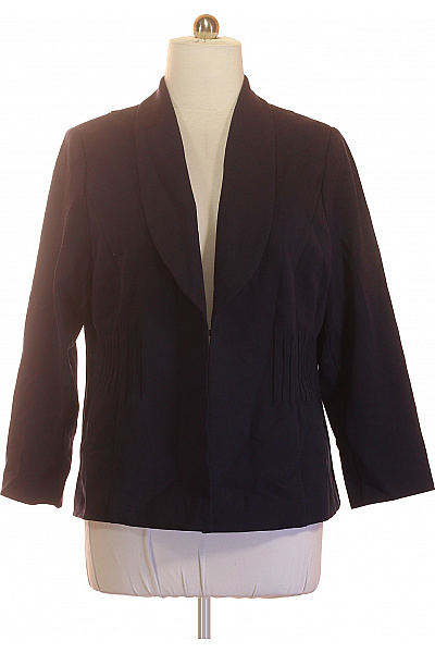 Marcel by Ostertag Černé elegantní lyocellové sako s 3/4 rukávem Velikost 48 | Marcel by Marcel Ostertag | obrázek 2