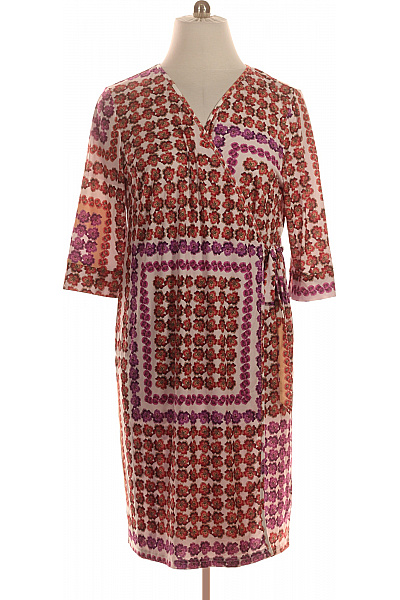 Let's Dress dámské šaty s krátkým rukávem květované zavinovací Vel. 48 | Let's Dress | obrázek 2