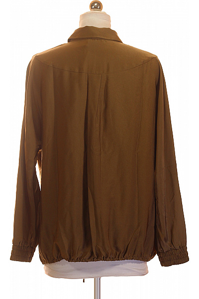 Dámská khaki košile s dlouhým rukávem na zavazování Velikost 36 | Unimoda | obrázek 3