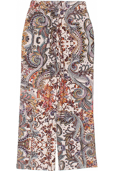 PFEFFINGER Barevné široké kalhoty s vysokým pasem paisley boho Vel. DE 17 | PFEFFINGER | obrázek 3