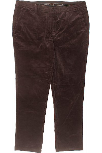 GENTLEMEN SELECTION Hnědé manšestrové bavlněné kalhoty chino Vel. 58 | GENTLEMEN SELECTION | obrázek 2