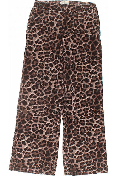PFEFFINGER Hnědé široké kalhoty s leopardím vzorem Vel. 18 | PFEFFINGER | obrázek 2