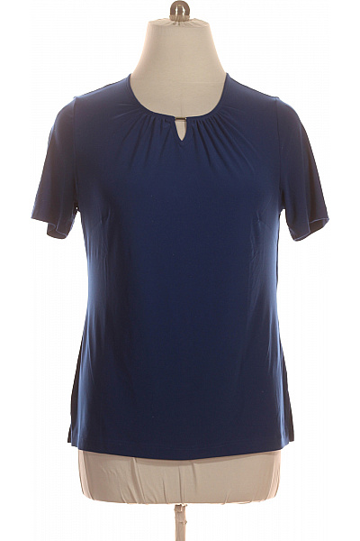 COUTURE LINE Modré dámské tričko s krátkým rukávem a kulatým výstřihem Vel. 44 | COUTURE LINE | obrázek 2