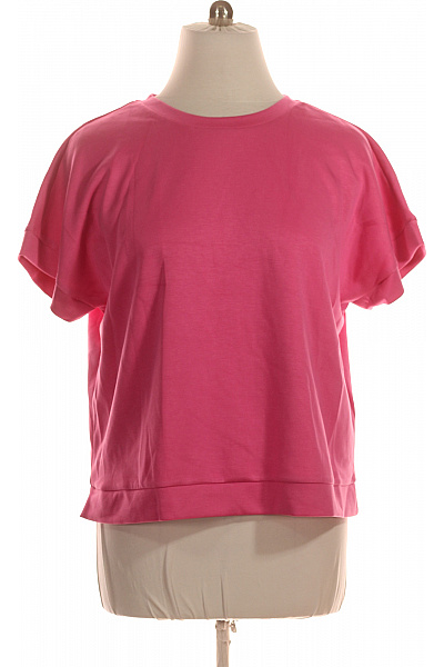 Jana Ina růžové tričko s krátkým rukávem crop top Vel. 48 | Jana Ina | obrázek 2