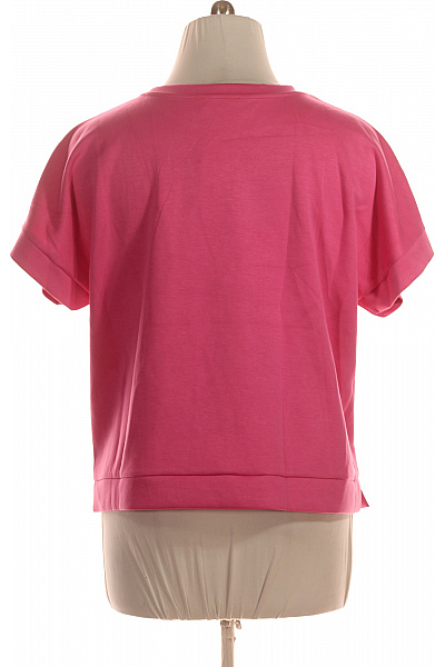 Jana Ina růžové tričko s krátkým rukávem crop top Vel. 48 | Jana Ina | obrázek 3